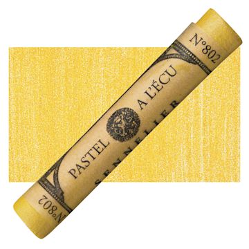 Open in modal - Sennelier Soft Pastel - Iridescent Gold Yellow pastel and swatch