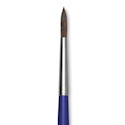Blick Scholastic Short Handle Red Sable Brush - Round, Size 6