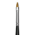 Trekell Synthetic Gold Taklon Brush - Cat's Tongue, Short Handle, Size 4