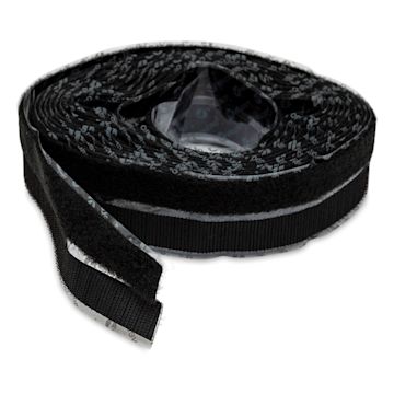 Open in modal - Velcro Brand Sticky Back Hook and Loop Fastener - Black, 3/4" x 15 ft (Out of packaging)