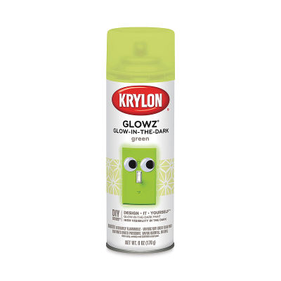 Krylon Glowz Glow-in-the-Dark Spray Paint - Green, 6 oz