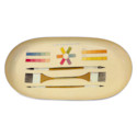 Roomytown Enamel Trays - Art of Coloring, 4-7/10" x 9-4/5" x 3/5"