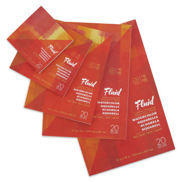 Fluid Watercolor Pads, available sizes