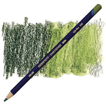 Open in modal - Derwent Inktense Pencil - Light Olive pencil and swatch