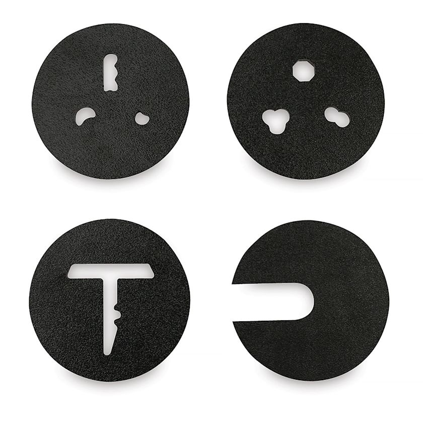 Brent Clay Extruder Dies Set of 3 BLICK Art Materials