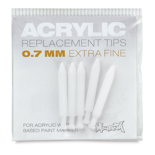 5-Pack White Acrylic Paint Markers - Extra Fine Tip 0.7mm by