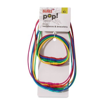 Pop! Stretch Magic Silkies Necklaces and Bracelets - Assorted Colors, Pkg of 12