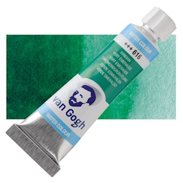 Open in modal - Van Gogh Watercolor - Viridian, 10 ml tube and swatch