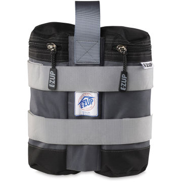 E-Z Up Weight Bags - Single Steel Gray Weight Bag shown upright