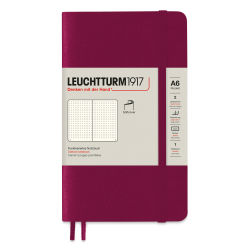 Leuchtturm1917 Dotted Softcover Notebook - Port Red, 3-1/2" x 6"