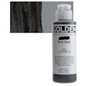 Golden Fluid Acrylics - Bone Black, 4 oz bottle