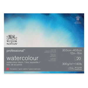 Winsor & Newton Professional Watercolor Block - 12" x 16", Hot Press