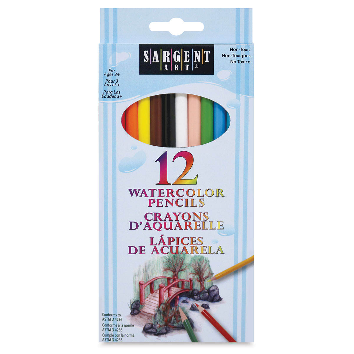 Sargent Art Watercolor Pencil Set - Assorted Colors, Set Of 12 | Blick Art Materials