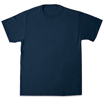 Open in modal - First Quality 50/50 T-Shirts, Adult Sizes - Navy Large