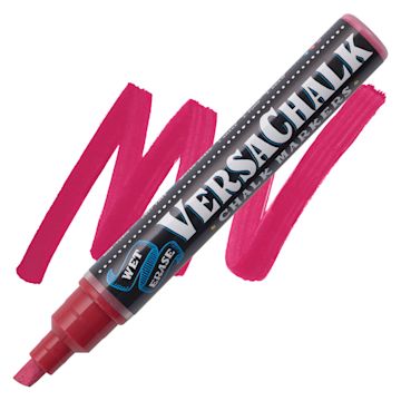 Open in modal - VersaChalk Wet Erase Liquid Chalk Marker - Classic Brick Red, 5 mm, swatch and marker
