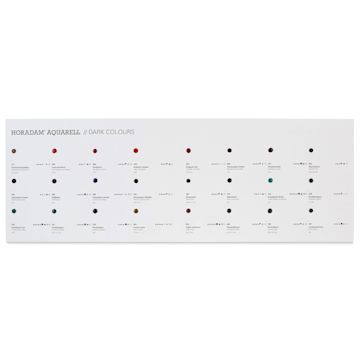 Open in modal - Schmincke Horadam Aquarell Artist Watercolor - 24 Dark Colors Dot Card