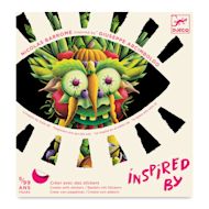 Djeco Inspired By Spring Vegetables Create with Stickers Kit