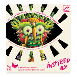 Djeco Inspired By Spring Vegetables Create with Stickers Kit (Front of package)