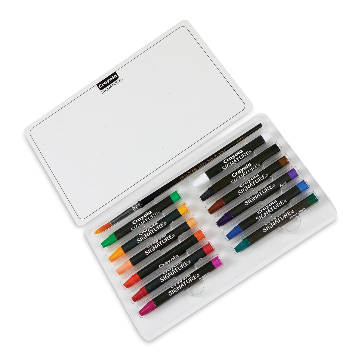 Crayola Signature Brush & Detail Dual-Tip Markers W/Tin 16/Pkg