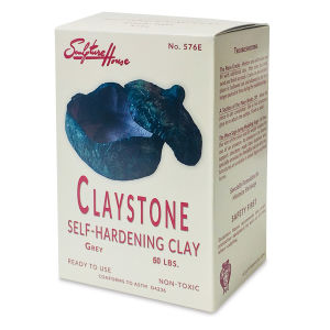 Sculpture House Claystone Modeling Clay - 50 lb, Gray