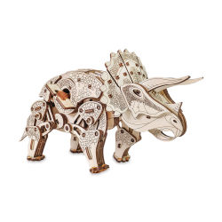 EWA Eco-Wood-Art Animal 3D Wood Kit - Triceratops (assembled kit