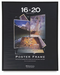 MCS Large Format Poster Frames - Front view of frame with label