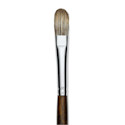 Silver Brush Monza Synthetic Mongoose Artist Brush - Long Handle, Filbert, Size 12