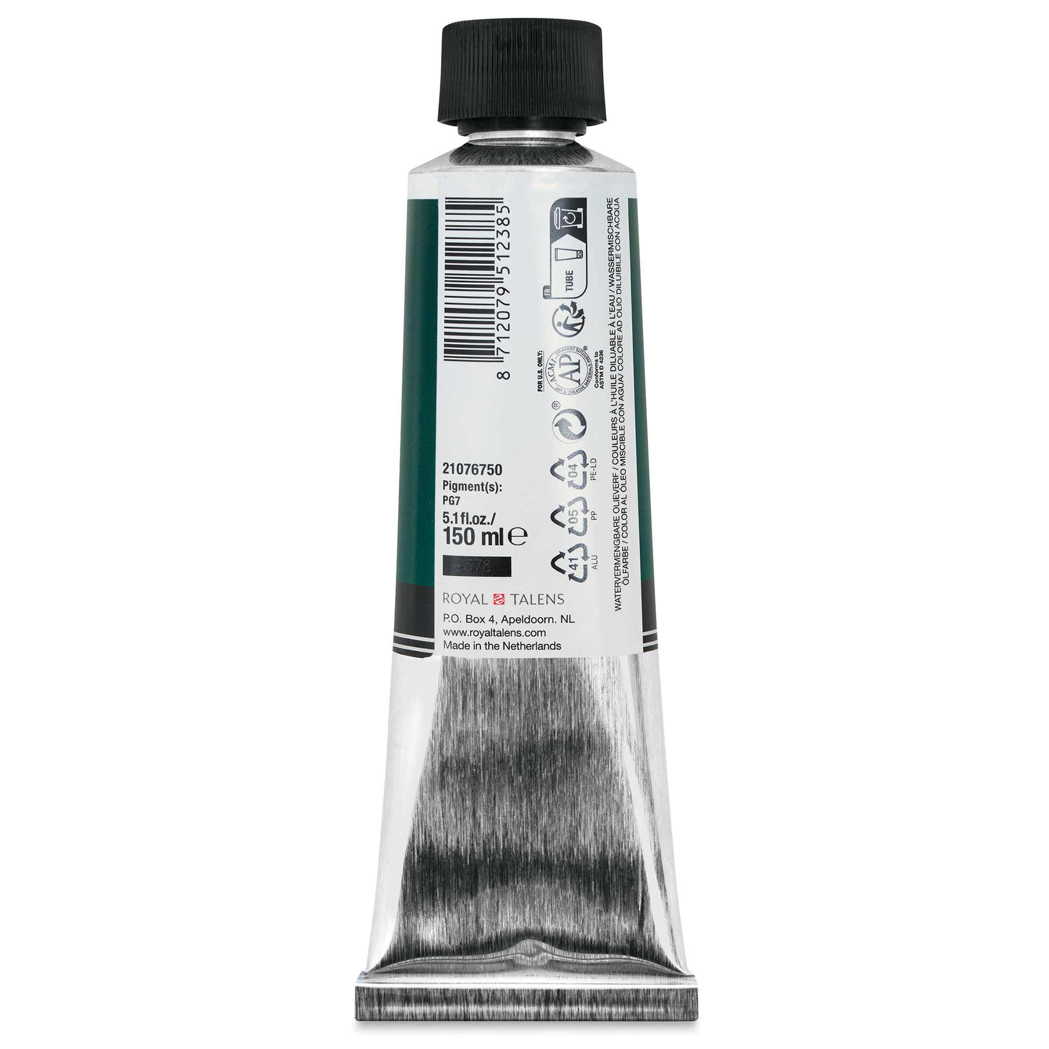 Royal Talens Cobra Water Mixable Oil Color - Chromium Oxide Green