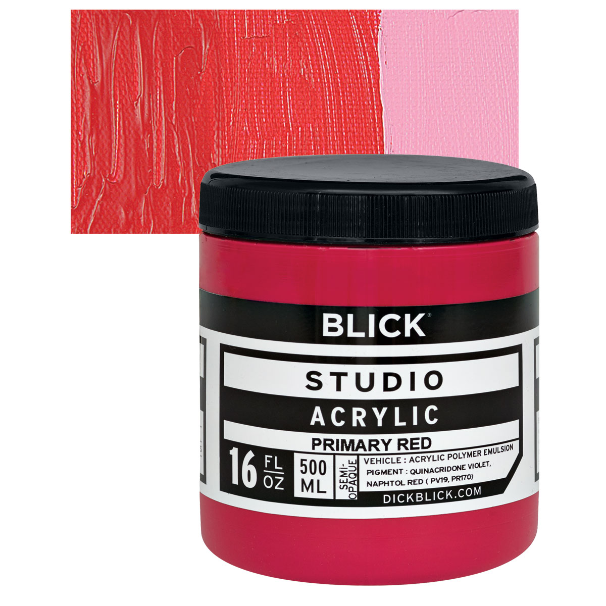 Blick Studio Acrylics – Fluorescent Yellow, 4 oz tube