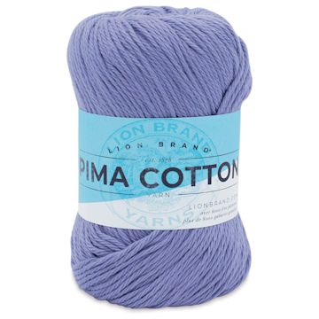 Open in modal - Lion Brand Pima Cotton Yarn - Rain Cloud, 186 yards