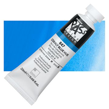 Open in modal - ShinHan Pass Colors Opaque Watercolor Tube - Cobalt Blue Hue, 20 ml tube an swatch