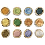 Beam Paints Watercolor Paintstones - Set of 12, Sparkle Spectrum Colors