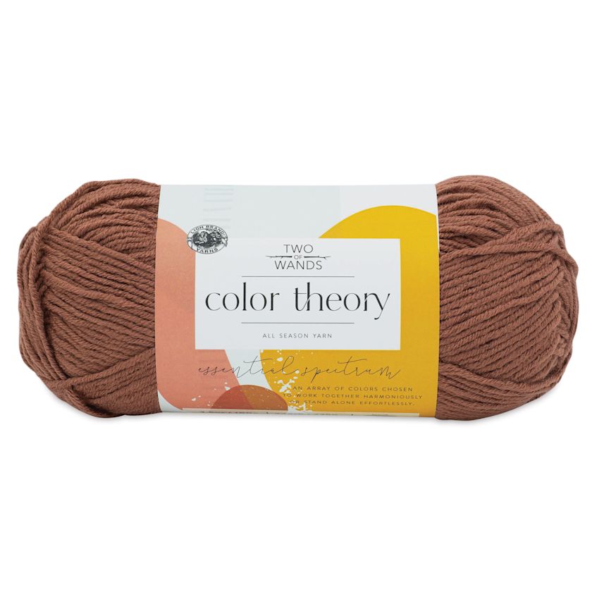 Lion Brand Color Theory Yarn Raisin BLICK Art Materials Lion brand color theory yarn raisin blick art materials
