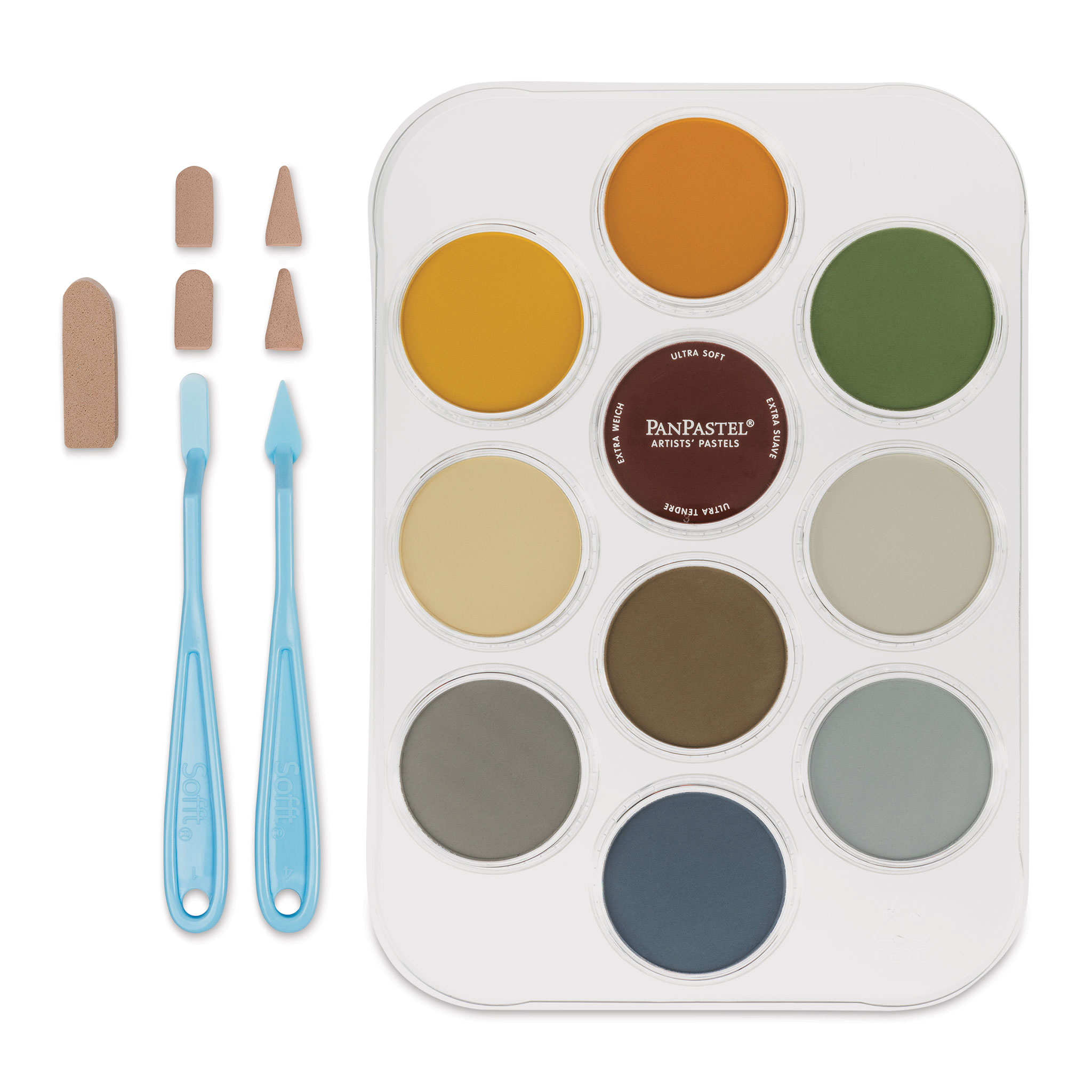 PanPastel Julia Woning 10 Color Ultra Soft Artist Pastel Starter Kit  w/Sofft Tools & Palette