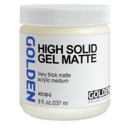 Golden Acrylic Medium - High Solid Gel Matt, 8 oz jar