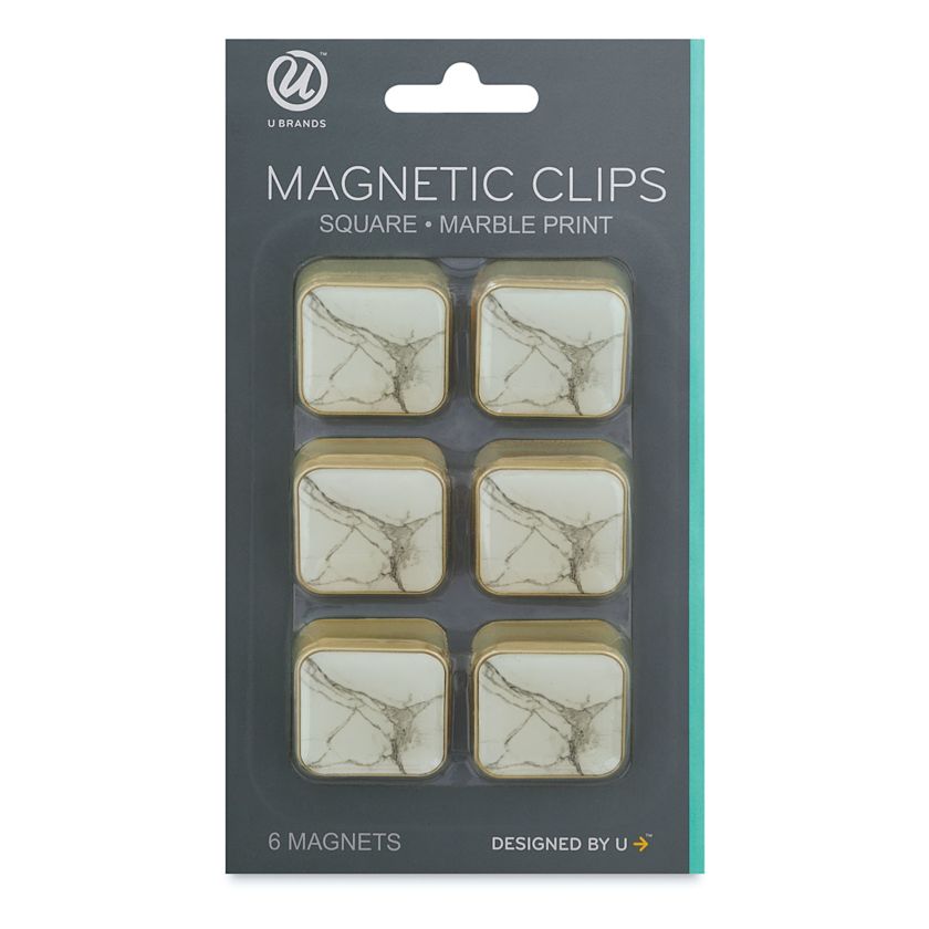 U Brands Magnetic Clips - Set of 6 | BLICK Art Materials