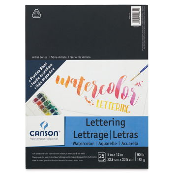 Canson Lettering Pad - Top cover of Pad for Watercolor