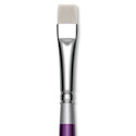 Silver Brush Silver Silk 88 Synthetic Brush - Short Handle, Chisel Blender, Size 6