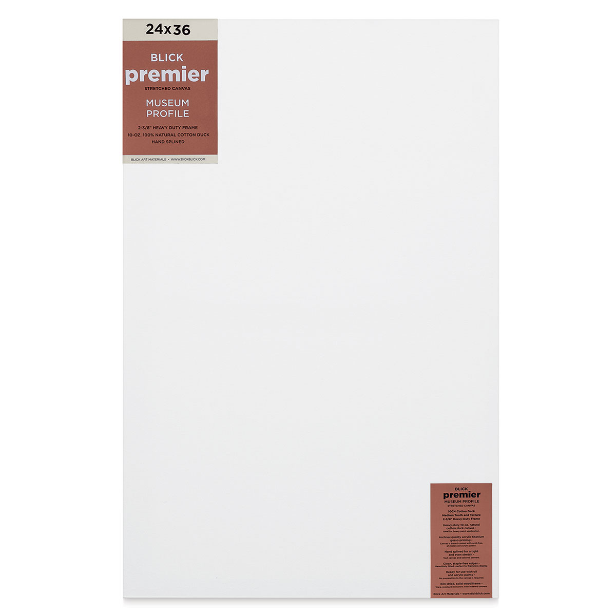 Blick Premier Stretched Cotton Canvas - Museum Profile, Splined, 24