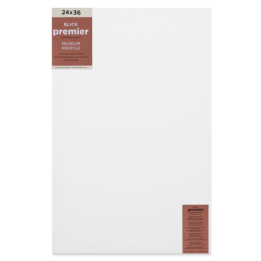 Blick Premier Stretched Cotton Canvas - Museum Profile, Splined, 24