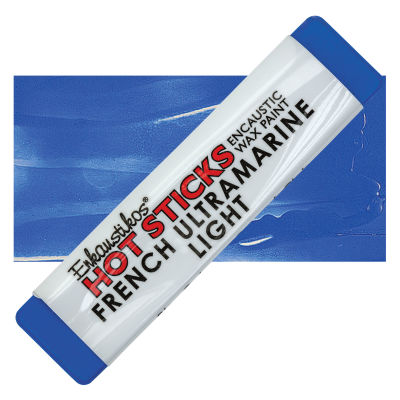 Enkaustikos Hot Sticks Encaustic Wax Paints - French Ultramarine Light, 13 ml stick