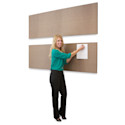 Screenflex Acoustical Panel - 82" x 22", Walnut