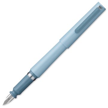 Open in modal - Sailor TUZU Adjust Fountain Pen - Light Blue, Fine, cap off