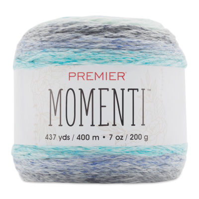 Premier Yarn Momenti Yarn - Glacier (side view with label)