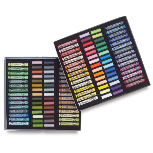 Rembrandt Soft Pastel Set - Set of 120, Assorted Colors, 60 Full Sticks and  60 Half Sticks