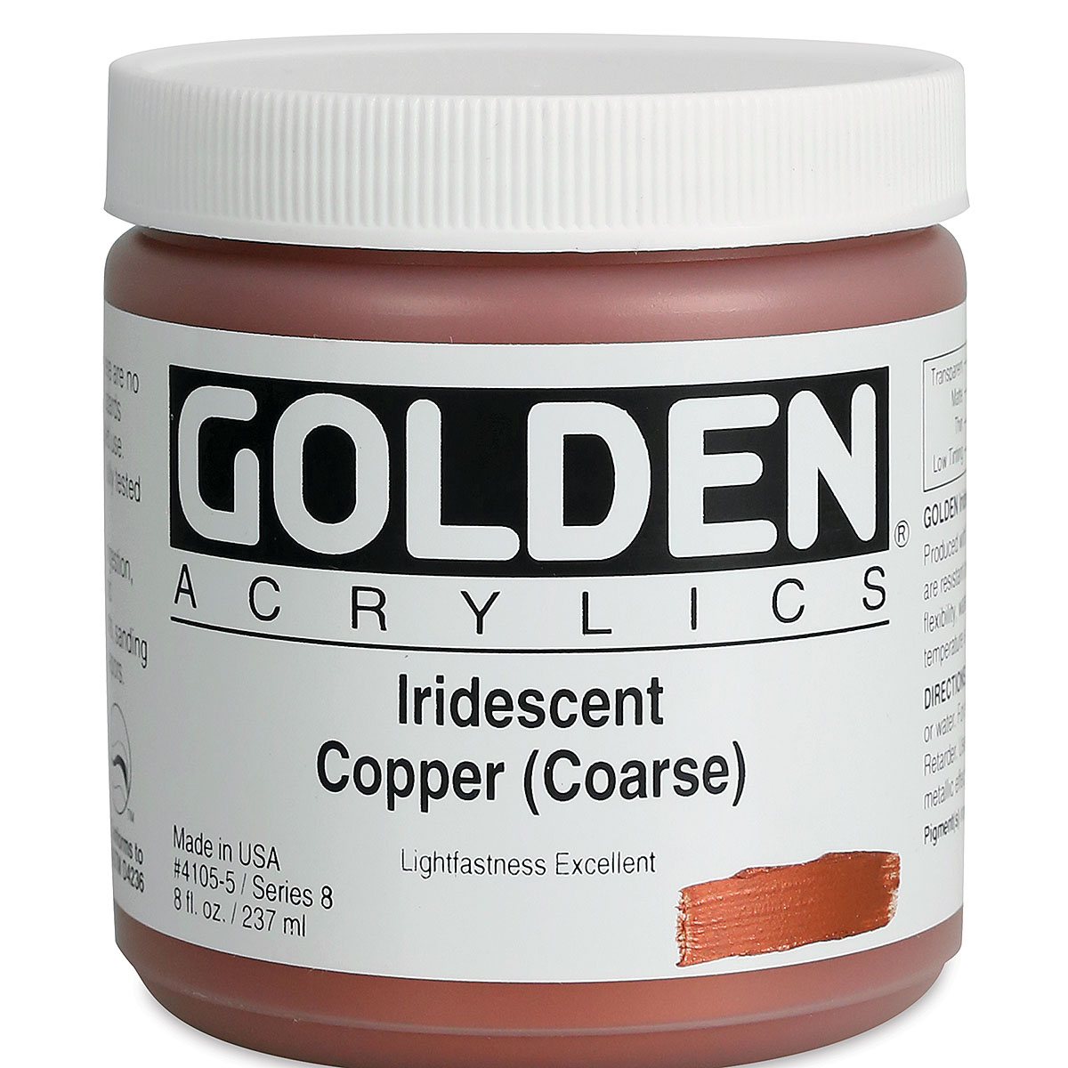 Golden Heavy Body Acrylic Paint - Iridescent Copper (Coarse), 8 oz