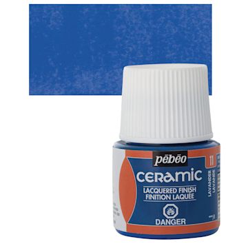 Open in modal - Pebeo Ceramic Paint - Lavender, 45 ml bottle and swatch