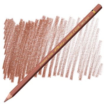 Open in modal - Caran d'Ache Pablo Colored Pencil - Brownish Orange pencil and swatch