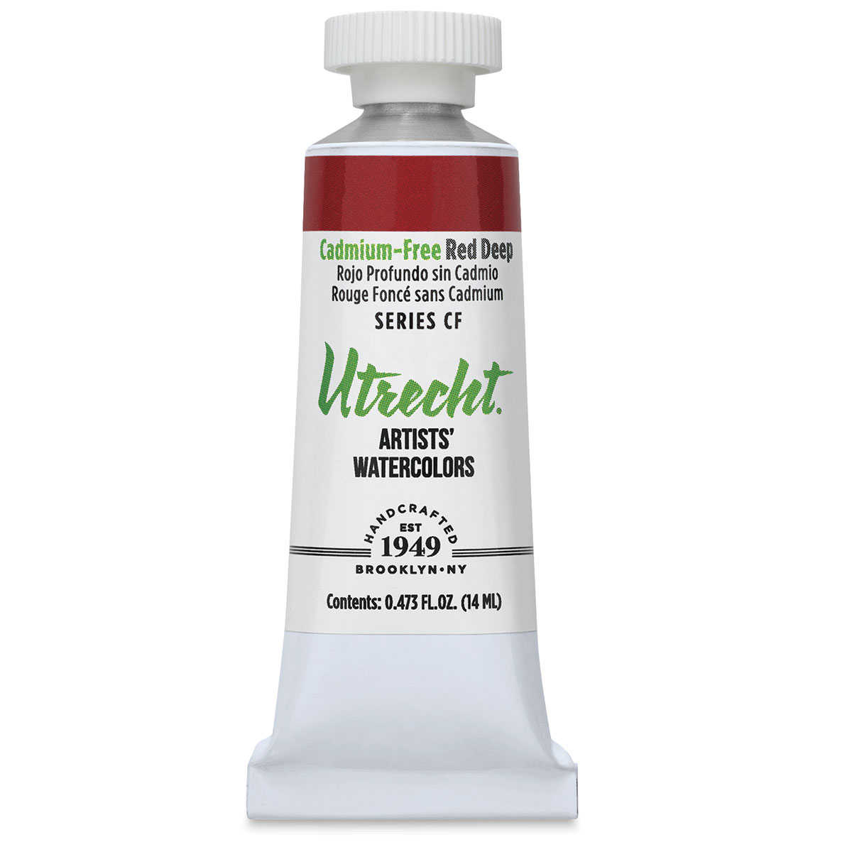 Utrecht Artists' Watercolor Paint - Buff White, 14 ml tube