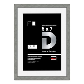 Open in modal - Deha Design Tribeca Frame - Gray, 5" x 7", 4" x 6" Mat with Easel Back
